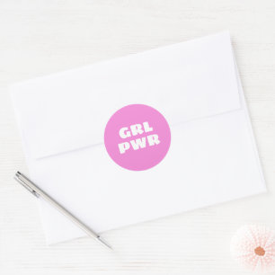 ADESIVO REDONDO PWR GRL -