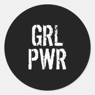 ADESIVO REDONDO PWR GRL -