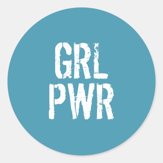 ADESIVO REDONDO PWR GRL - (Frente)