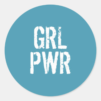 ADESIVO REDONDO PWR GRL -