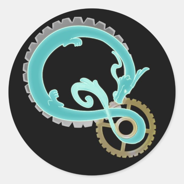 Adesivo Redondo Q Sticker (Frente)