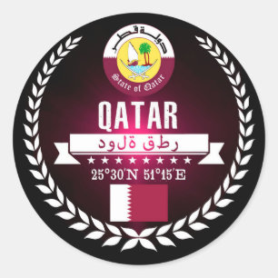 Adesivo Redondo Qatar