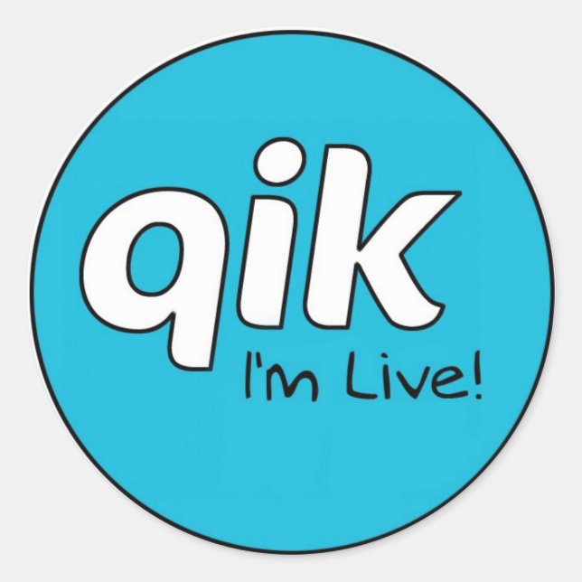 Adesivo Redondo Qik Stickers (Frente)