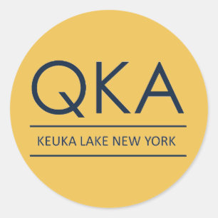 Adesivo Redondo QKA Keuka Lake New York