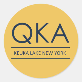 Adesivo Redondo QKA Keuka Lake New York