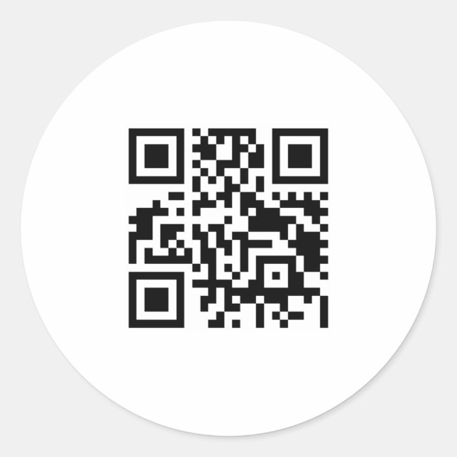Adesivo Redondo qr code (Frente)