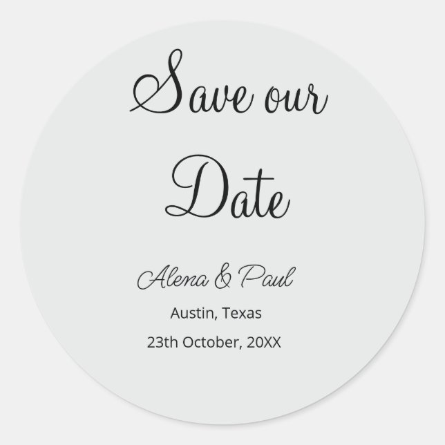 Adesivo Redondo QR Salve Nossa Data adicionar nome da foto data pr (Frente)