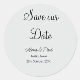 Adesivo Redondo QR Salve Nossa Data adicionar photoname data preto