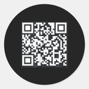 Adesivo Redondo Qr Trump Presidente Trump Código de Dança Engraçad