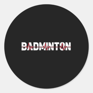 Adesivo Redondo Quadra de Badminton Raquete - Peteca Raquete Ekg C