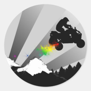 Adesivo Redondo quadriláteros: fuga da sujeira: