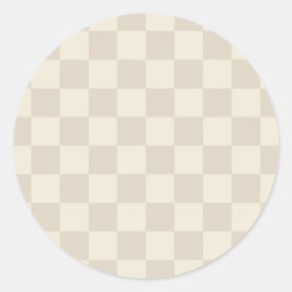 Adesivo Redondo Quadro de controlo branco claro, castanho e esbran