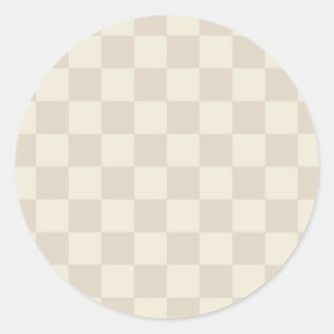 Adesivo Redondo Quadro de controlo branco claro, castanho e esbran