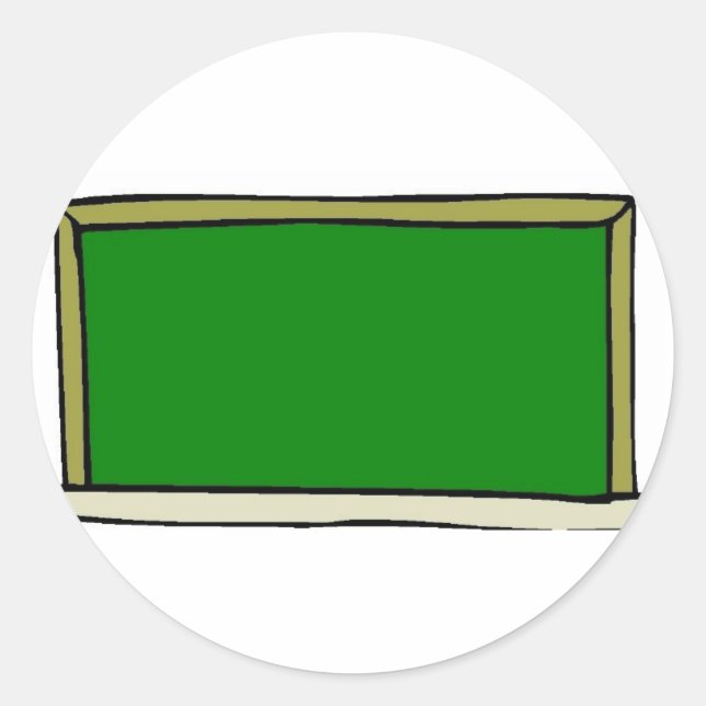 Adesivo Redondo Quadro negro (Frente)