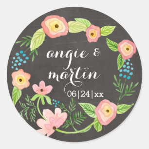 Adesivo Redondo Quadro Quântico de Hipsteres Cinematográficos para