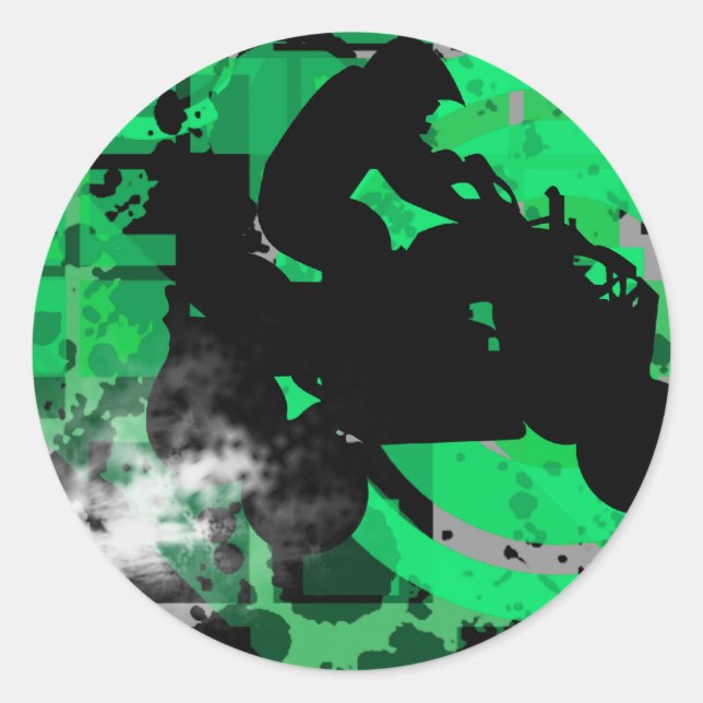 Adesivo Redondo quads. (Frente)