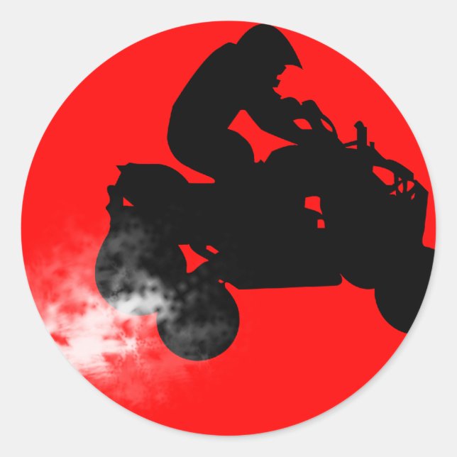 Adesivo Redondo quads. (Frente)