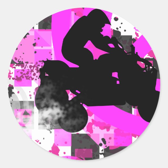 Adesivo Redondo quads. (Frente)