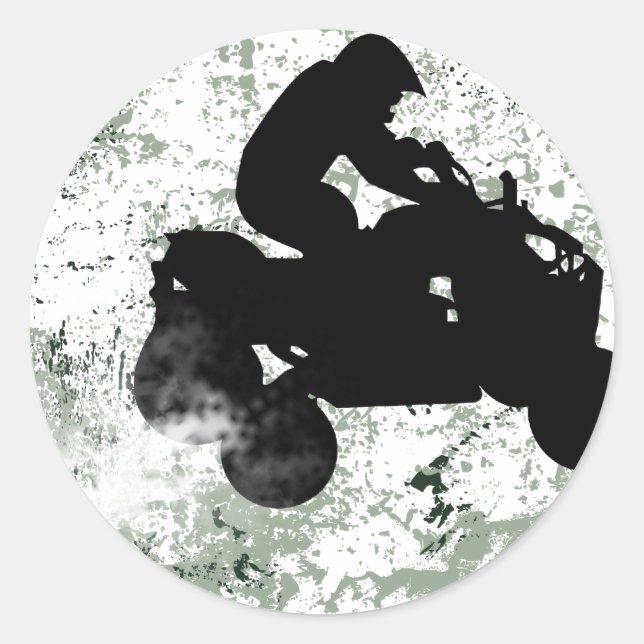 Adesivo Redondo quads. (Frente)