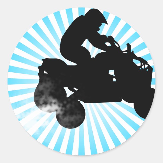 Adesivo Redondo quads. (Frente)