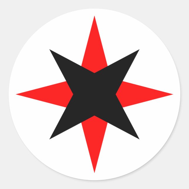 Adesivo Redondo Quaker Star (Frente)