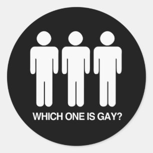 Adesivo Redondo QUAL É GAY - BRANCO -.png