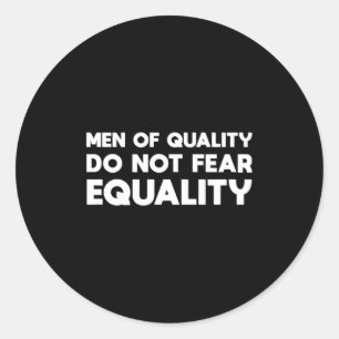 Adesivo Redondo Qualidade Não Medo Igualdade Feminista