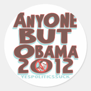 Adesivo Redondo Qualquer um mas Obama 2012 t-shirt e engrenagem