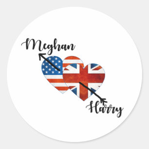 Adesivo Redondo Quando Harry encontrou Meghan