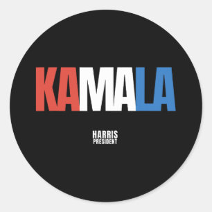 Adesivo Redondo Quando Lutamos Ganhamos Kamala Harris Para O Presi