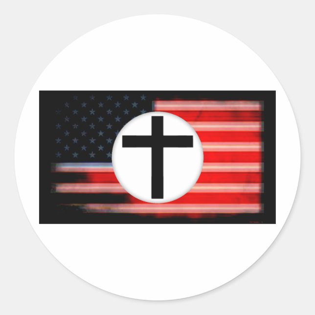 Adesivo Redondo Quando o fascismo vem para a América (Frente)