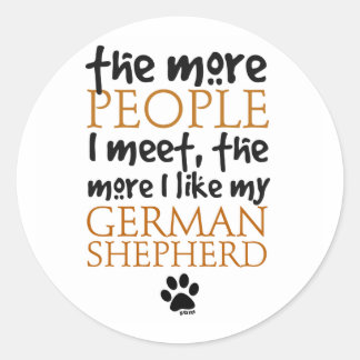 Adesivo Redondo Quanto Mais Pessoas Eu Encontro...