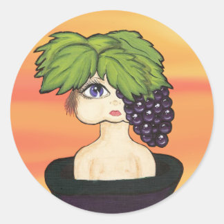 Adesivo Redondo Quantum Kid num Vinheta de Garrafa