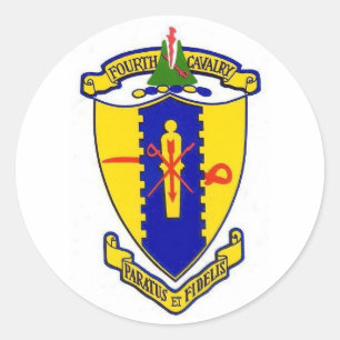Adesivo Redondo Quarta Cavalaria