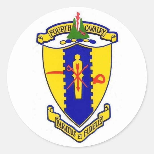 Adesivo Redondo Quarta Cavalaria (Frente)