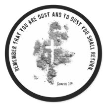 Quarta-feira Cinzas Escritura De Pó Cruzado Verso