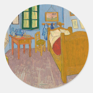 Adesivo Redondo Quarto em Arles   Vincent van Gogh