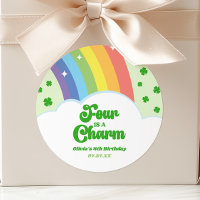 Quatro é um Charm Rainbow 4º aniversário