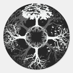 Adesivo Redondo Quatro estações