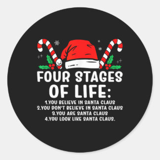 Adesivo Redondo Quatro Palcos De Papais noeis De Vida Engraçados N