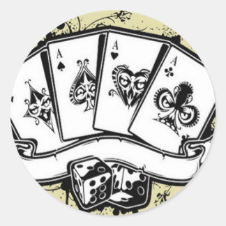 Adesivo Redondo Quatro placas aces design