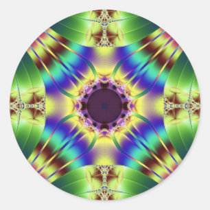 Adesivo Redondo quatro sentidos