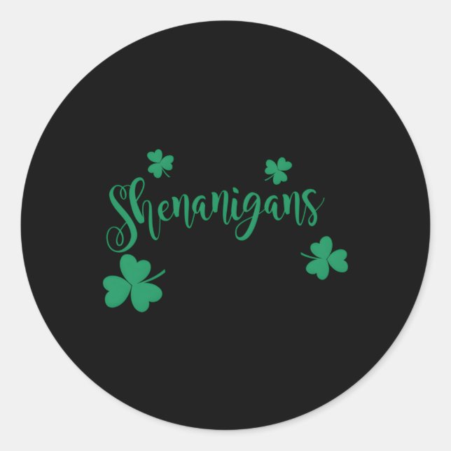 Adesivo Redondo Que Os Shenanigans Comecem C (Frente)