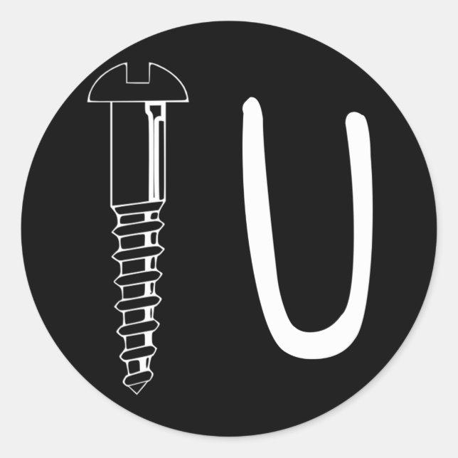 Adesivo Redondo Que se lixe (Frente)