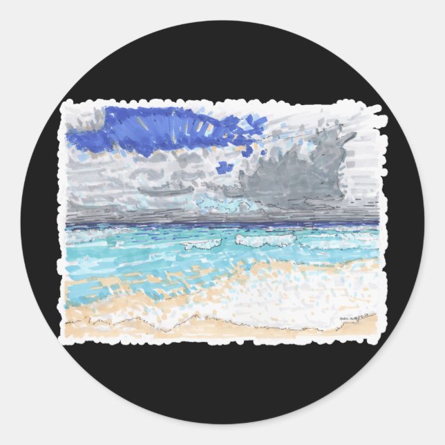 Adesivo Redondo Quebra-cabeça (Frente)