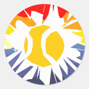 Adesivo Redondo Quebra de tênis