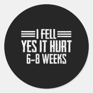 Adesivo Redondo Quebrada De Osso Quebrado Recuperação Do Pulso Do 