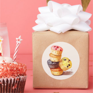 Adesivo Redondo Queda da Torre Muffin