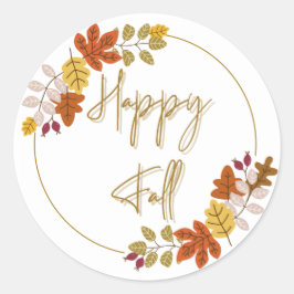 Adesivo Redondo Queda Feliz