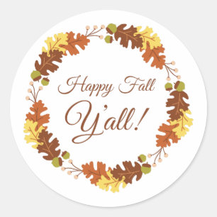 Adesivo Redondo Queda Feliz